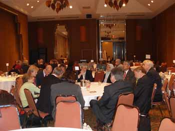 Group discussions at the round tables