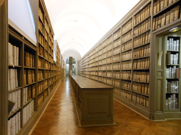 Stack area of the National Archives of France in Paris