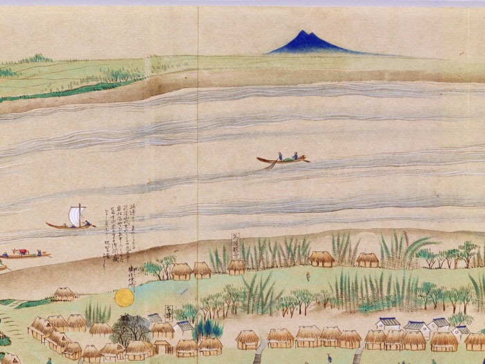 日光道中分間延絵図 第二、三巻 日光道中分間延絵図(五街道分間延絵図) 全5巻 揃(東京美術