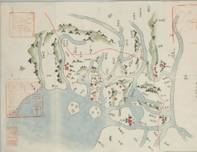 庶長禄年中江戸図