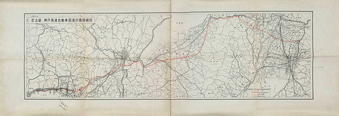 名古屋・神戸高速自動車国道計画路線図