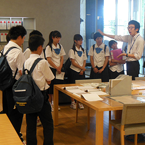 中学生の見学